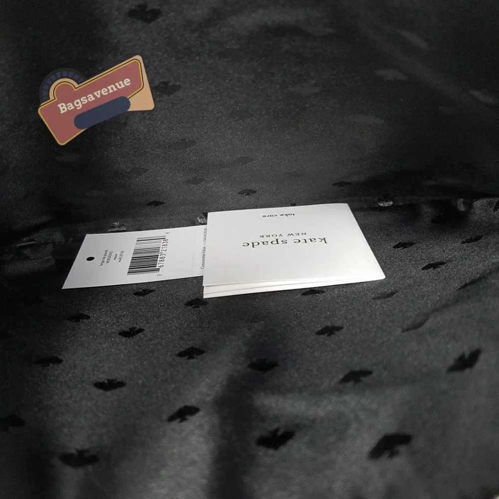 Black MEOW CAT LARGE ZIP POUCH CLUTCH WLR00592 NWT $109 KATE SPADE #Bagsavenue - Picture 3 of 7